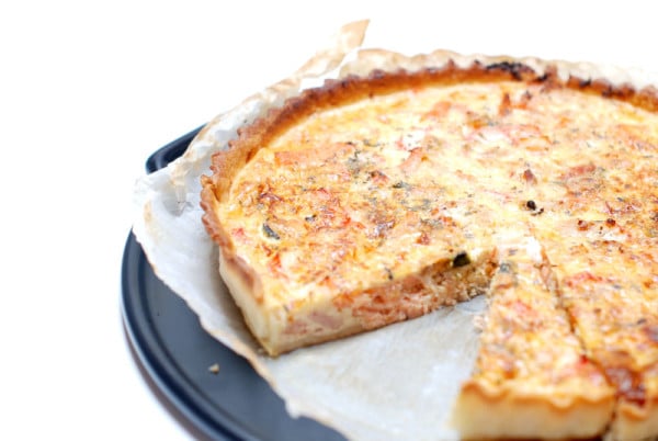 Quiche de frutos del mar, exprés