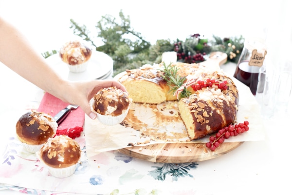 Magdalenas de roscón de Reyes y un roscón de lujo